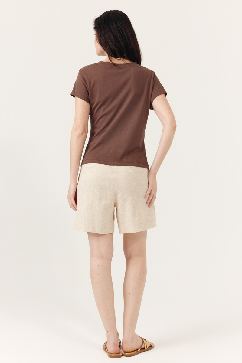 CAMISETA IRALINE COLOR MARRÓN 3